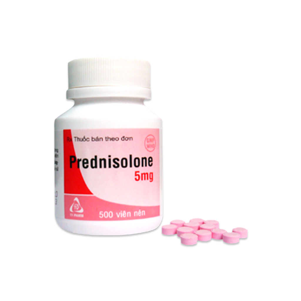Prednisolone 5mg (tròn) C/500