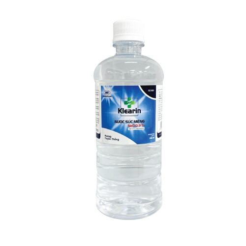 Nước súc miệng NaCl 0,9% ANBEE (Hương truyền thống), chai 550ml, T/24
