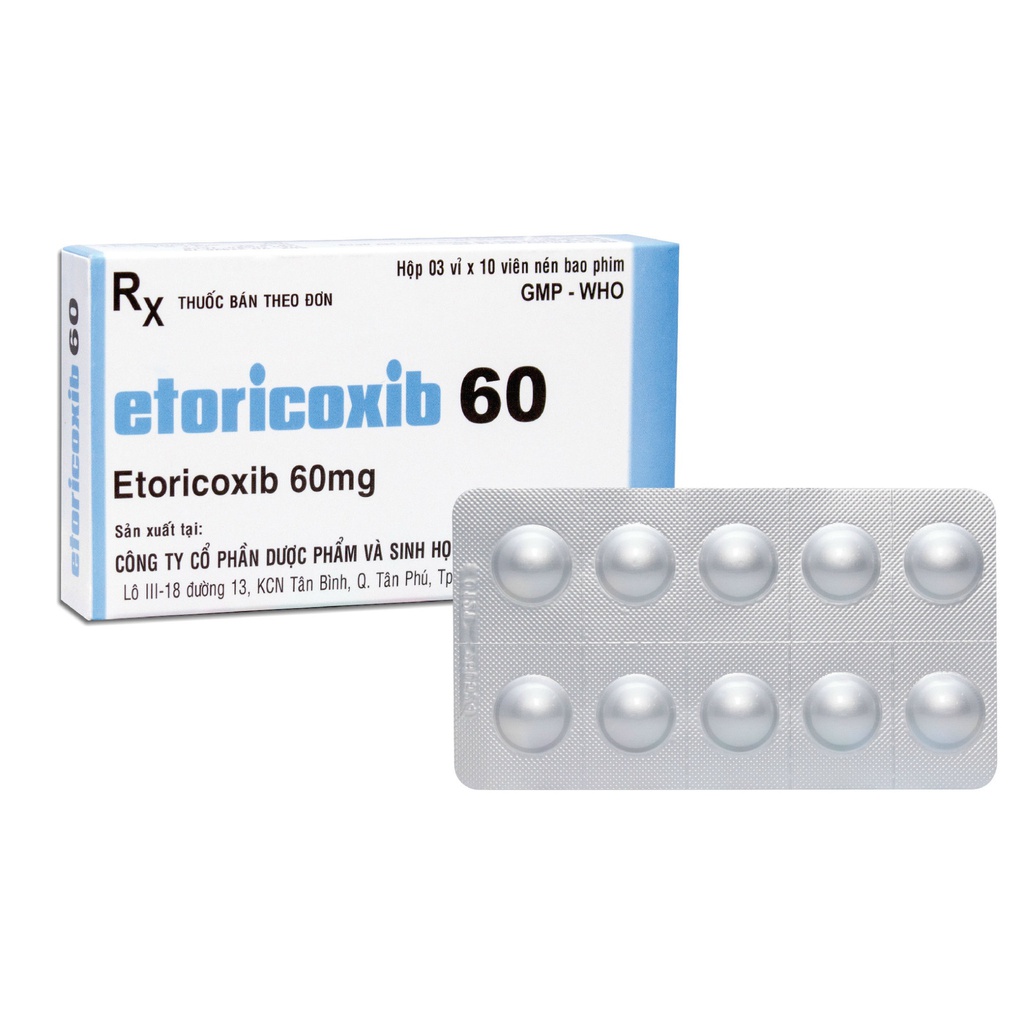 6. Tương tác thuốc Etoricoxib 60 mg